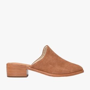 Soludos Brown Leather Suede Venetian Slip On Mules Size 8